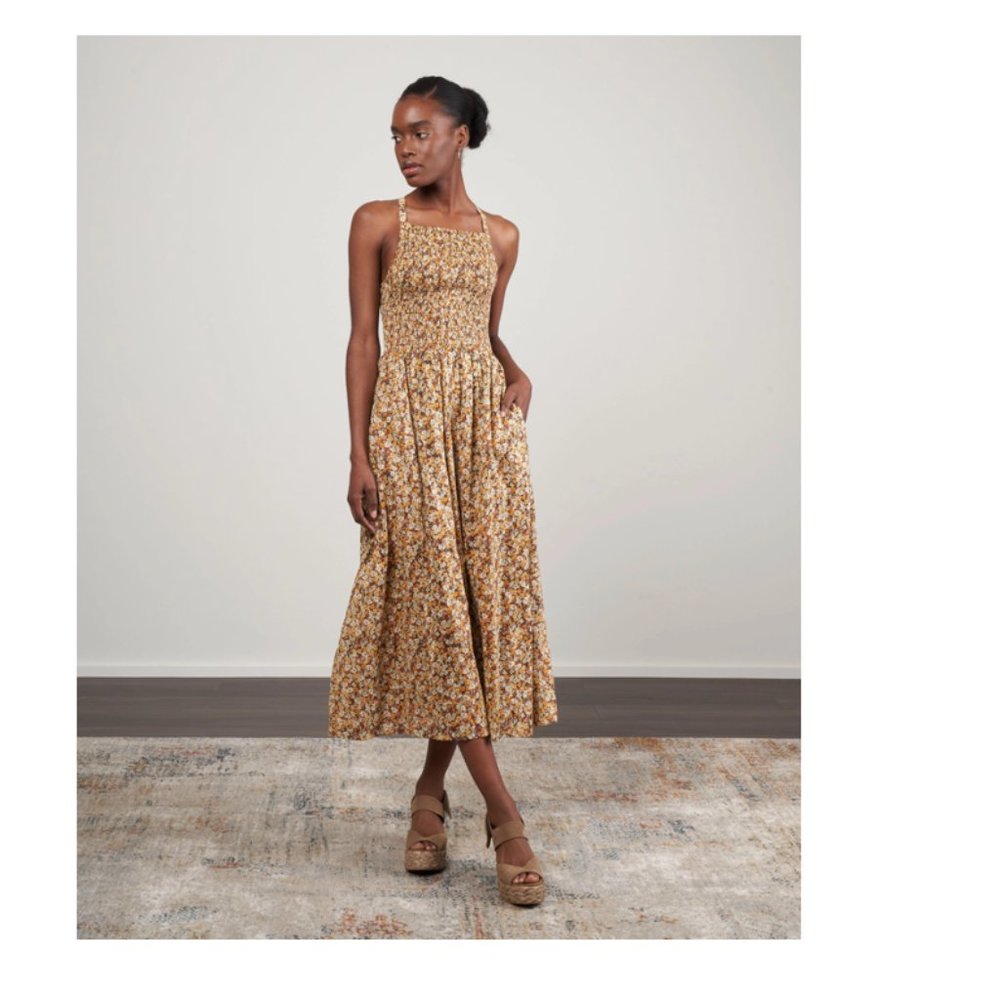 Faithfull The Brand Claretta Midi Dress